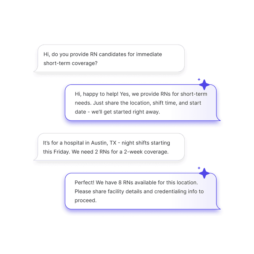 AI Receptionist feature visual