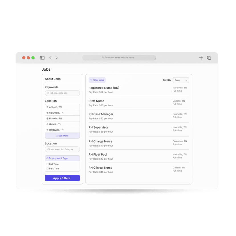 Job Posting feature visual